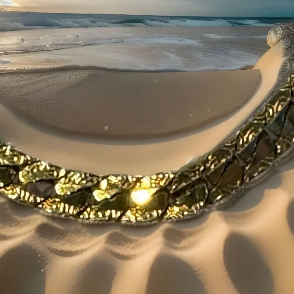 -NECKLACE Gold Tone Chain For Woman Or Men 16”